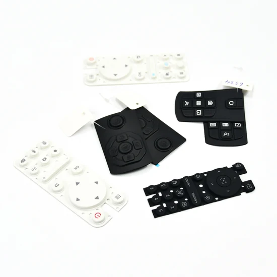 ODM/OEM シリコーン ゴム導電性 P+R キーパッドとプラスチック ボタン カバー数字ボタン